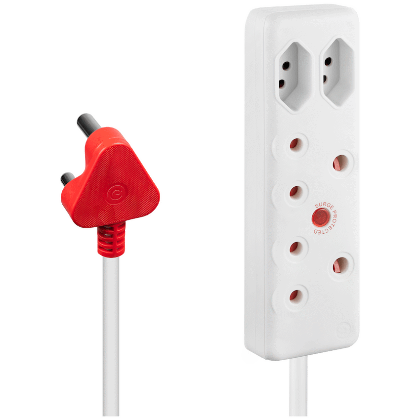Ellies 4 Way Surge Extension Lead -10M - WT