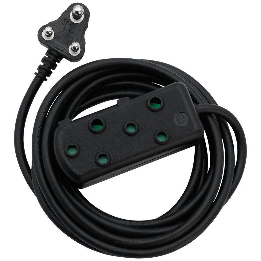 Ellies Side by Side Light Duty Extension Lead - 10m - Black