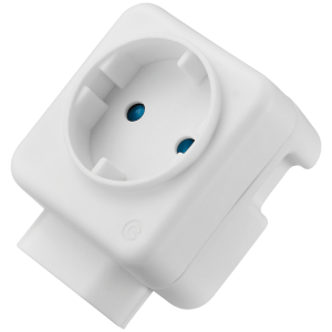 Switched 2-Way Schuko Adaptor - Top and Bottom Loader