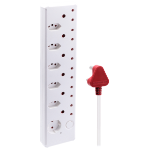 Switched Medium Surge 12-Way Multiplug 0.5m