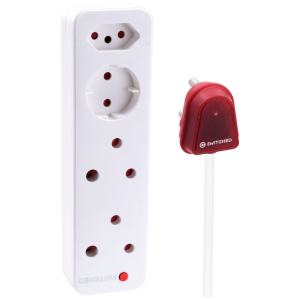 Switched High Surge 4-Way Multiplug 5m 1140J