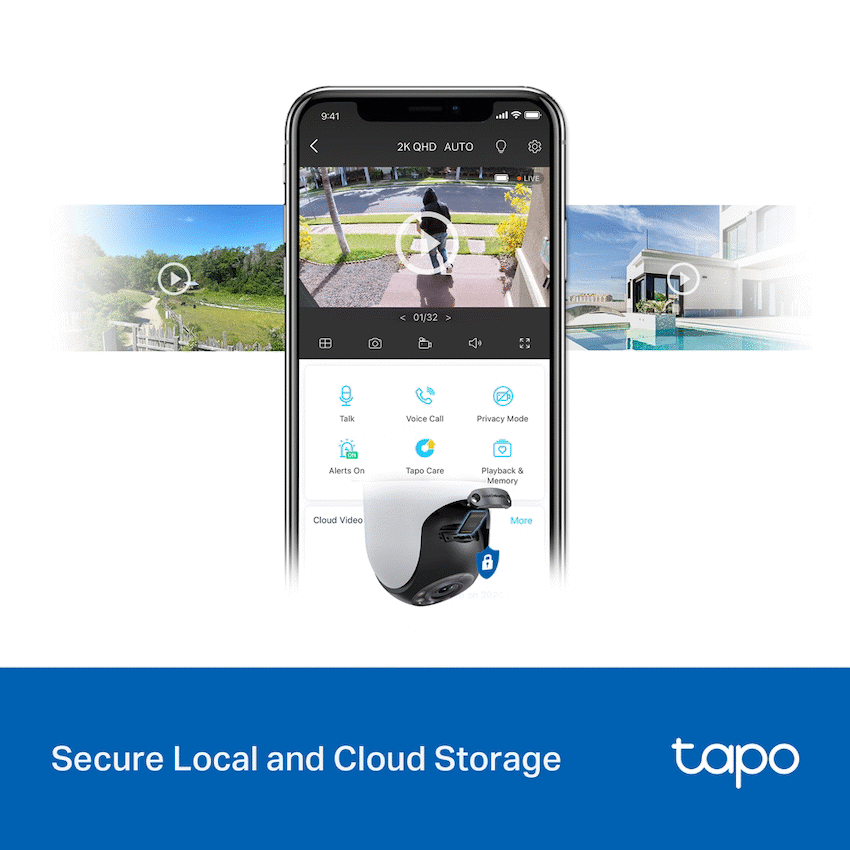 TP-Link Tapo C520WS 4MP 2K QHD Outdoor Pan/Tilt Security Wi-Fi Camera - Image 10