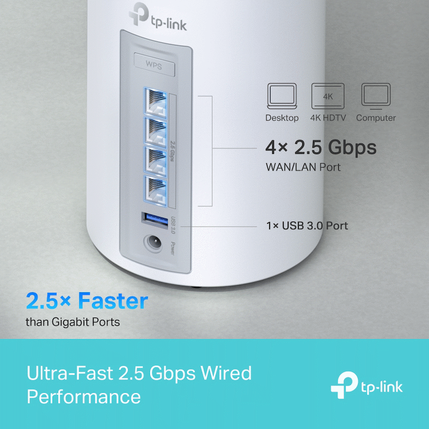 TP-Link Deco BE85 (1-Pack) BE19000 Tri-Band Whole Home Mesh Wi-Fi 7 System - Image 10