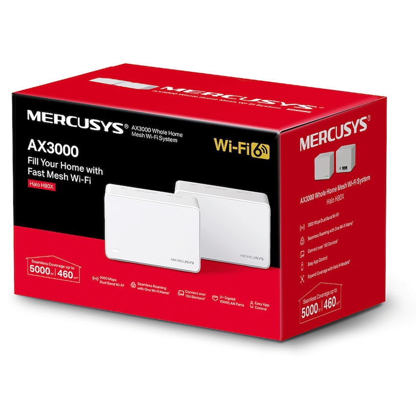 TP-Link Mercusys Halo H80X (2-Pack) AX3000 Wi-Fi 6 Mesh System - Image 10
