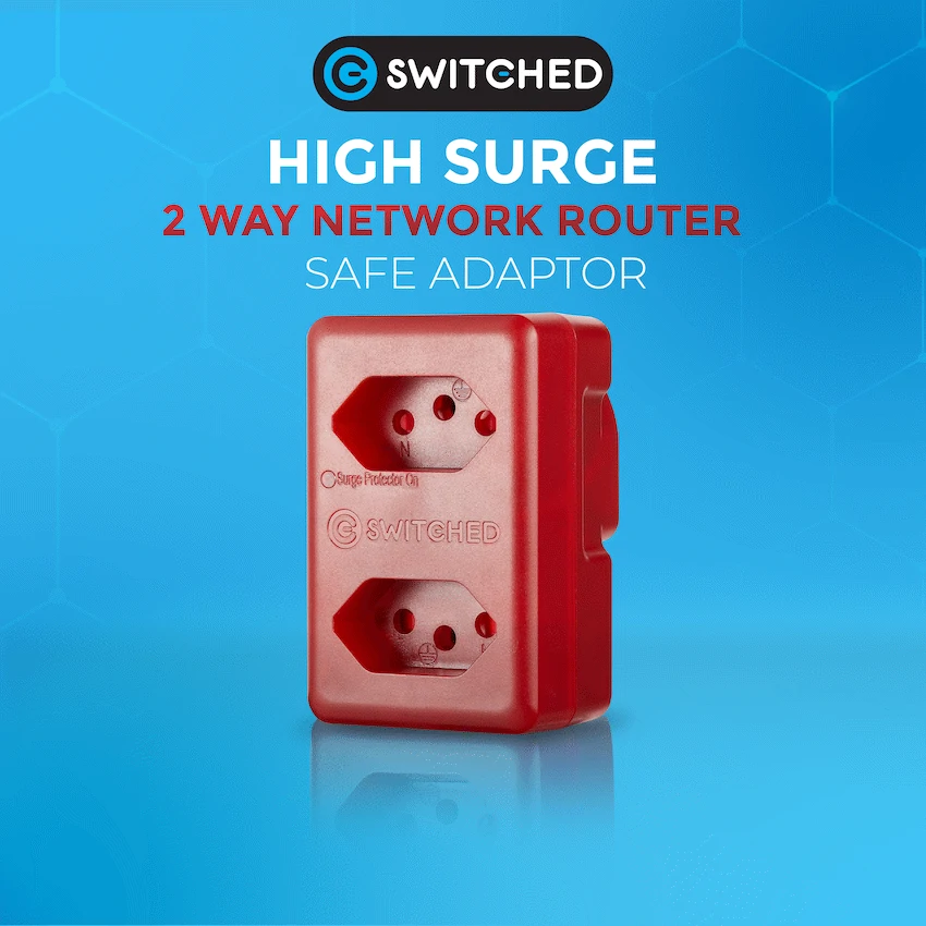 Switched High Surge 2-Way Network Router Safe Adaptor - Image 12