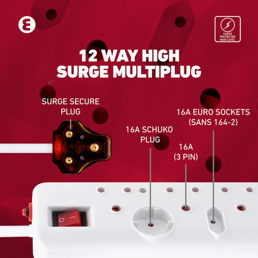Ellies 12-Way High-Surge Multiplug 0.5m - Image 12