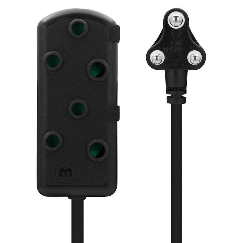 Ellies Side by Side Heavy Duty Extension Lead-5M-BK - Image 12