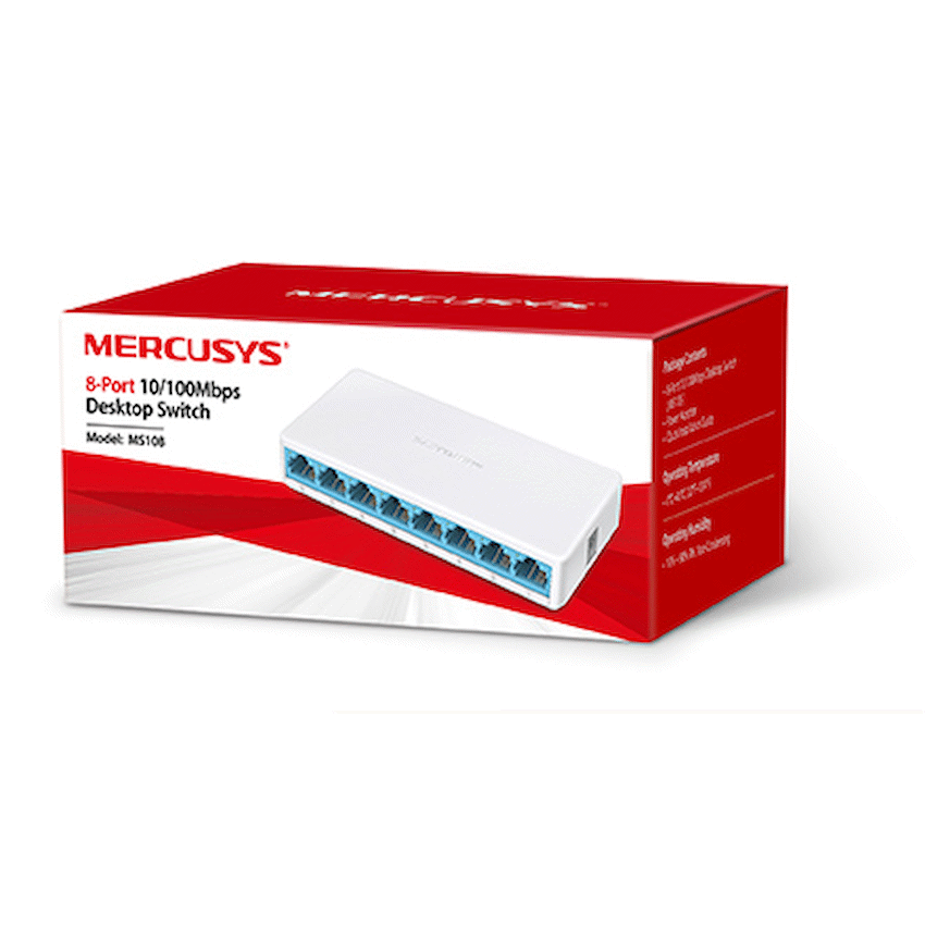 TP-Link Mercusys MS108 8-Port 10/100Mbps Desktop Switch - Image 2