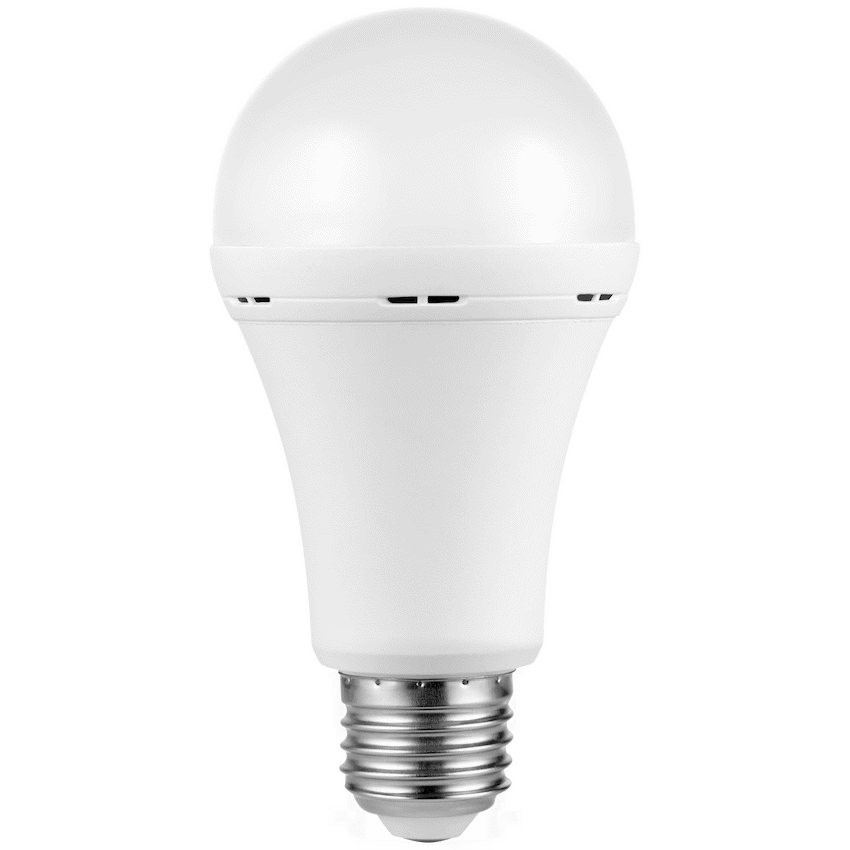 Switched 9w A60 Rechargeable LED Light Bulb - E27 - Warm White - Image 2