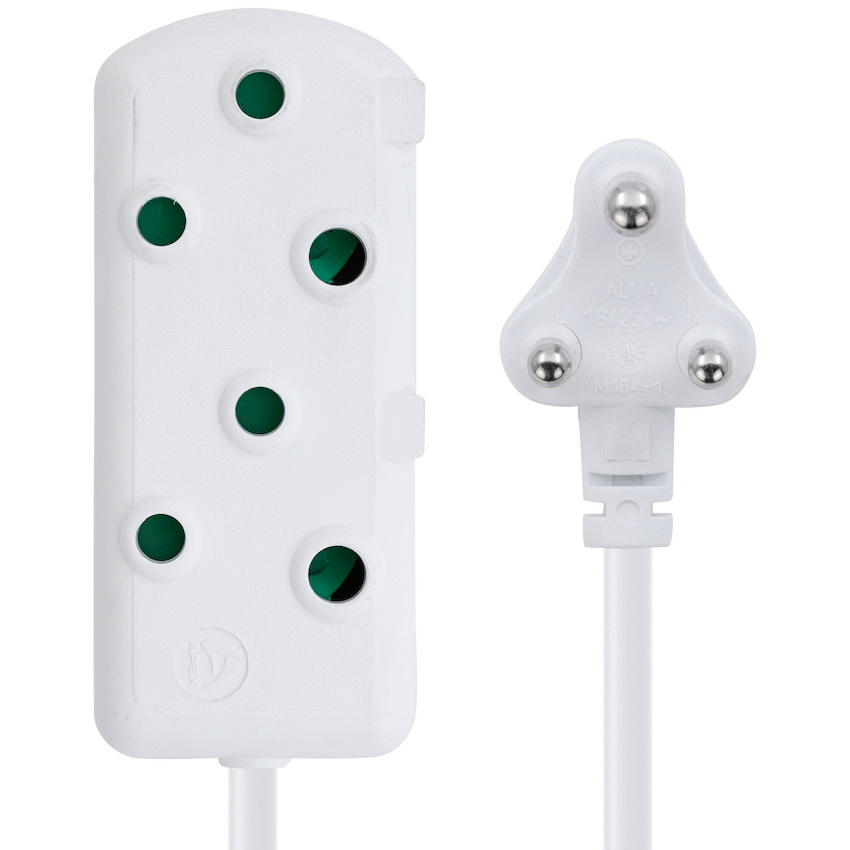 Switched Heavy-Duty Side-by-Side (SBS) Extension Leads 10m - WT - Image 2