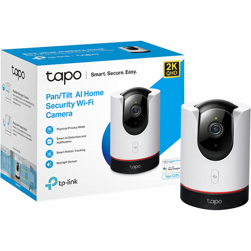 TP-Link Tapo C225 2K QHD Pan/Tilt AI Home Security Wi-Fi Camera - Image 2