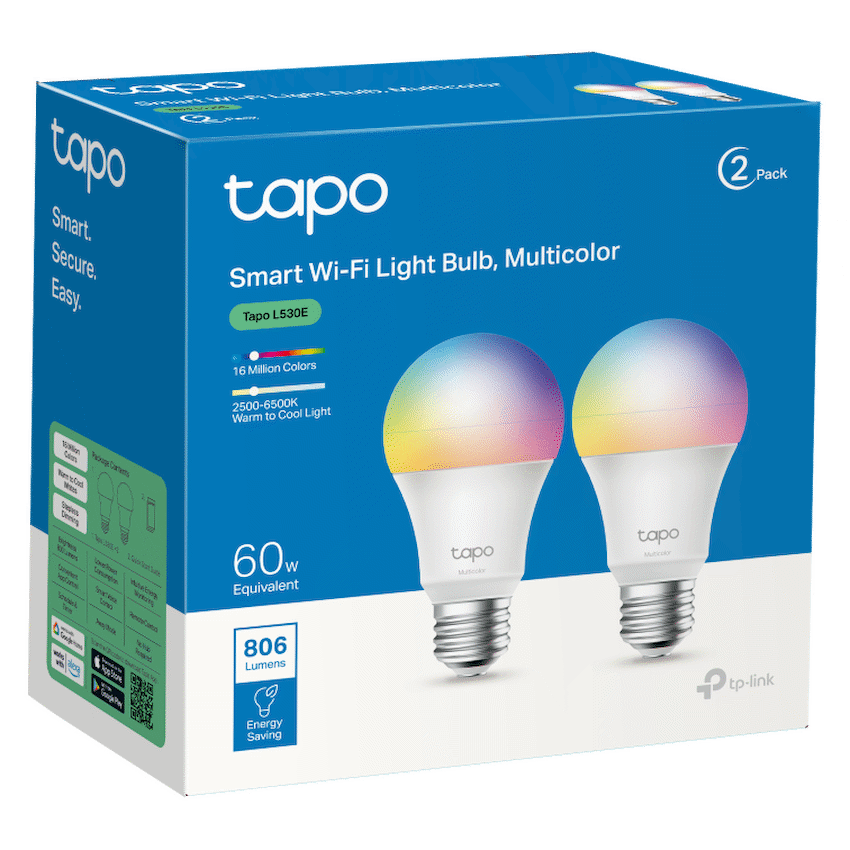 TP-Link Tapo L510E (2-Pack) Smart Wi-Fi Light Bulb - Dimmable - Image 2