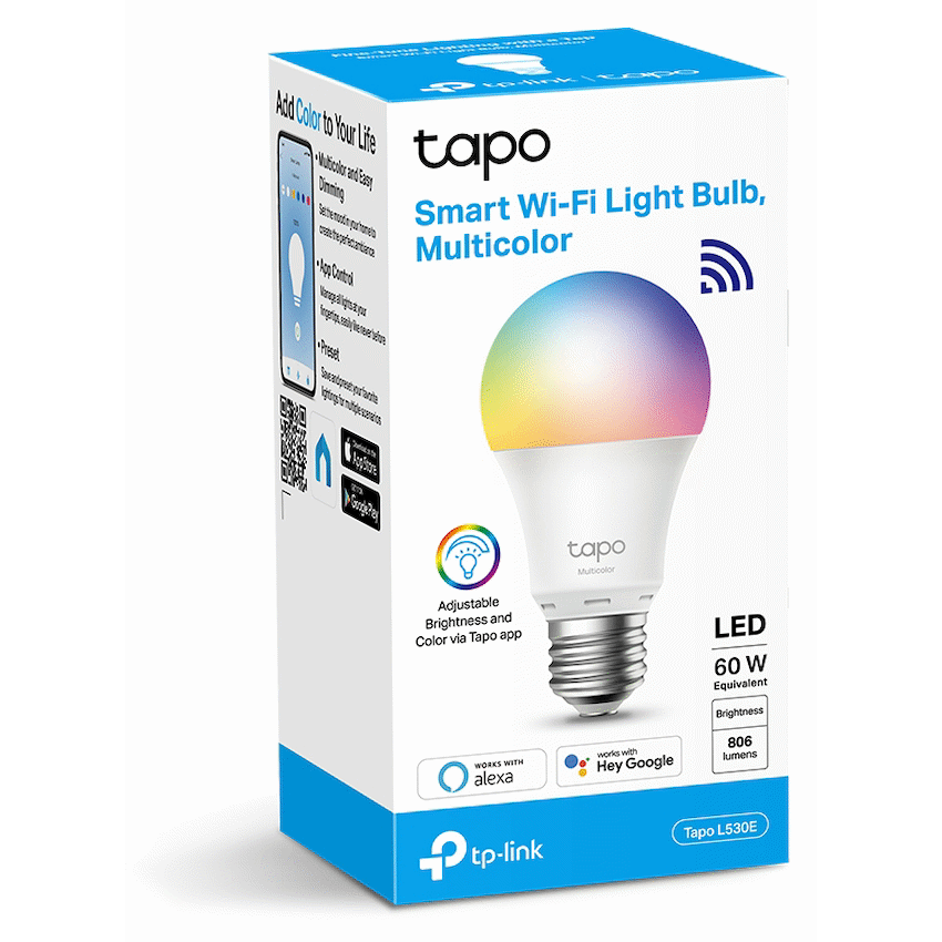 TP-Link Tapo L530E 9w Smart Wi-Fi Light Bulb, Multicolor, A60, E27 - Image 2