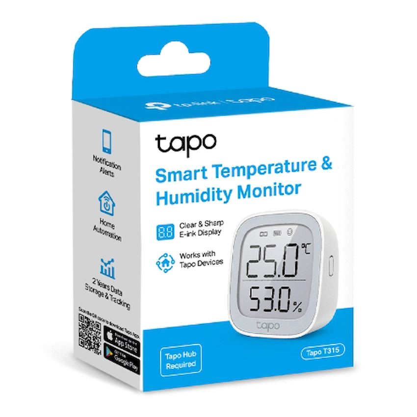 TP-Link Tapo T315 Smart 868mhz Temperature & Humidity Monitor - Image 2