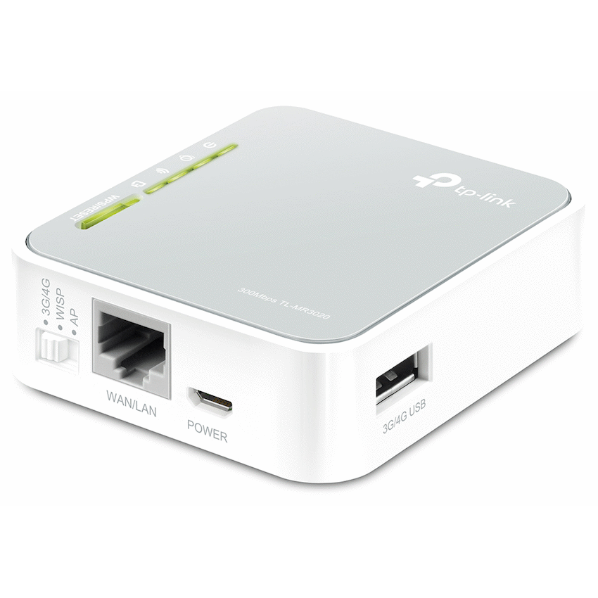 TP-Link TL-MR3020 N300 Wireless Dual-Band 4G LTE Router - Image 2