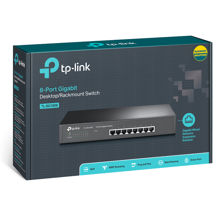 TP-Link TL-SG1008 8-Port Gigabit Desktop/Rackmount Switch - Image 2