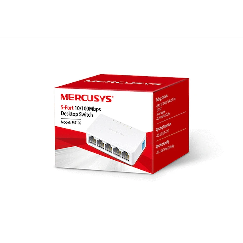 TP-Link Mercusys MS105 5-Port 10/100Mbps Desktop Switch - Image 2