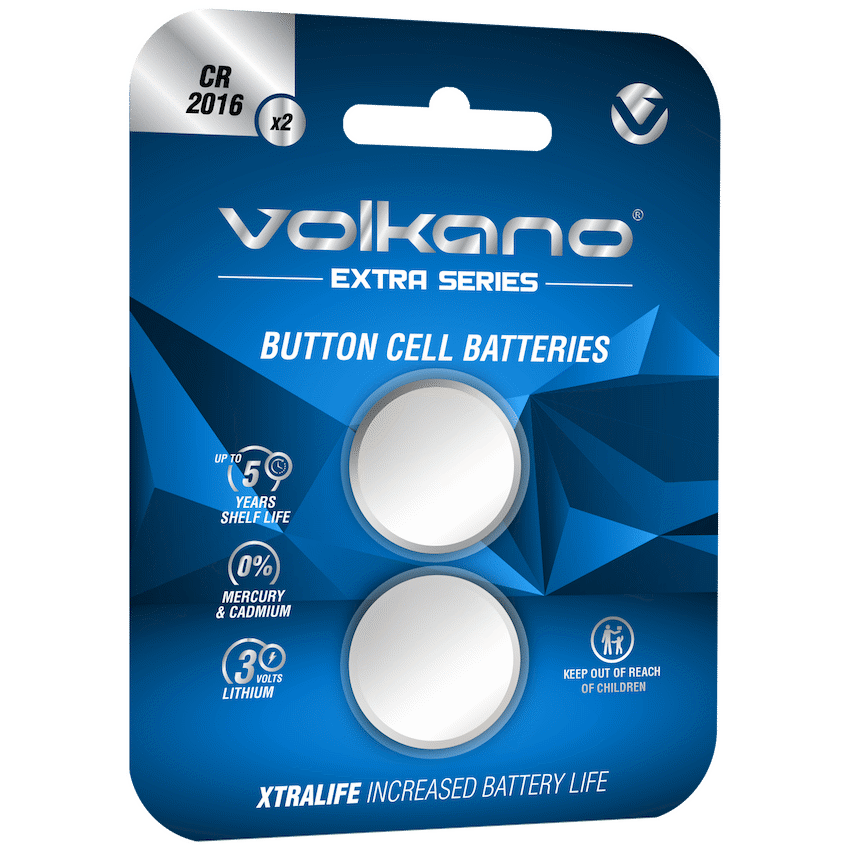 Volkano Extra Series CR2016 Pack of 2 Batteries - Image 2