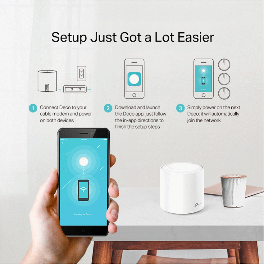 TP-Link Deco X10 (3-Pack) AX1500 Whole-Home Mesh Wi-Fi 6 System (Tri-Band) - Image 2