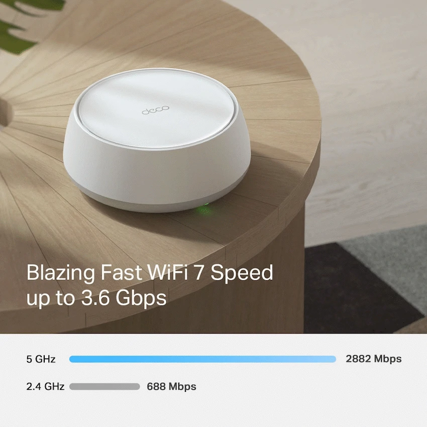 TP-Link Deco BE25 (1-Pack) BE3600 Whole Home Mesh Wi-Fi 7 System - Image 3