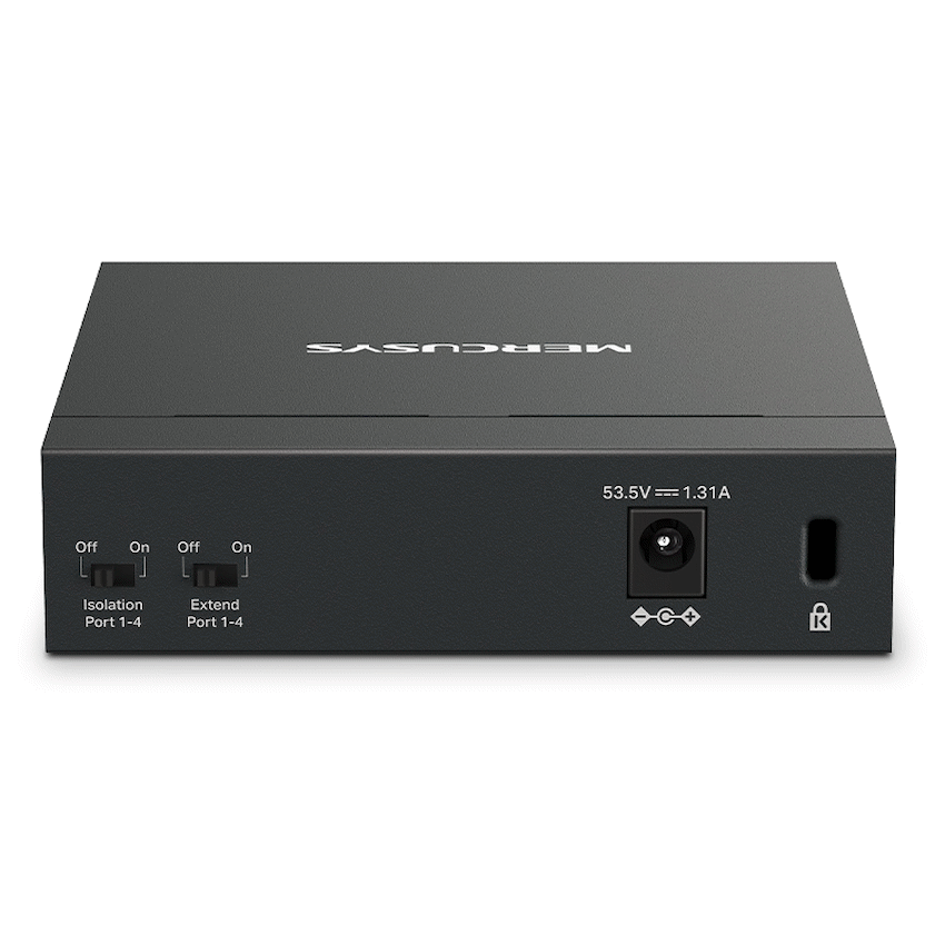 TP-Link Mercusys MS105GP 5-Port Gigabit Desktop Switch with 4-Port PoE+ - Image 3