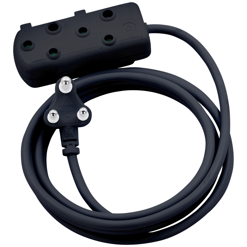 Switched Heavy Duty Side by Side (SBS) Extension Leads 10m - BK - Image 3