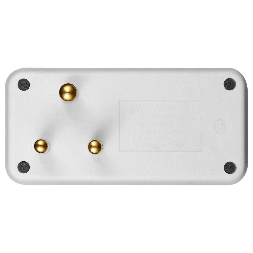 SWITCHED 2 Way Adaptor - White - Image 3
