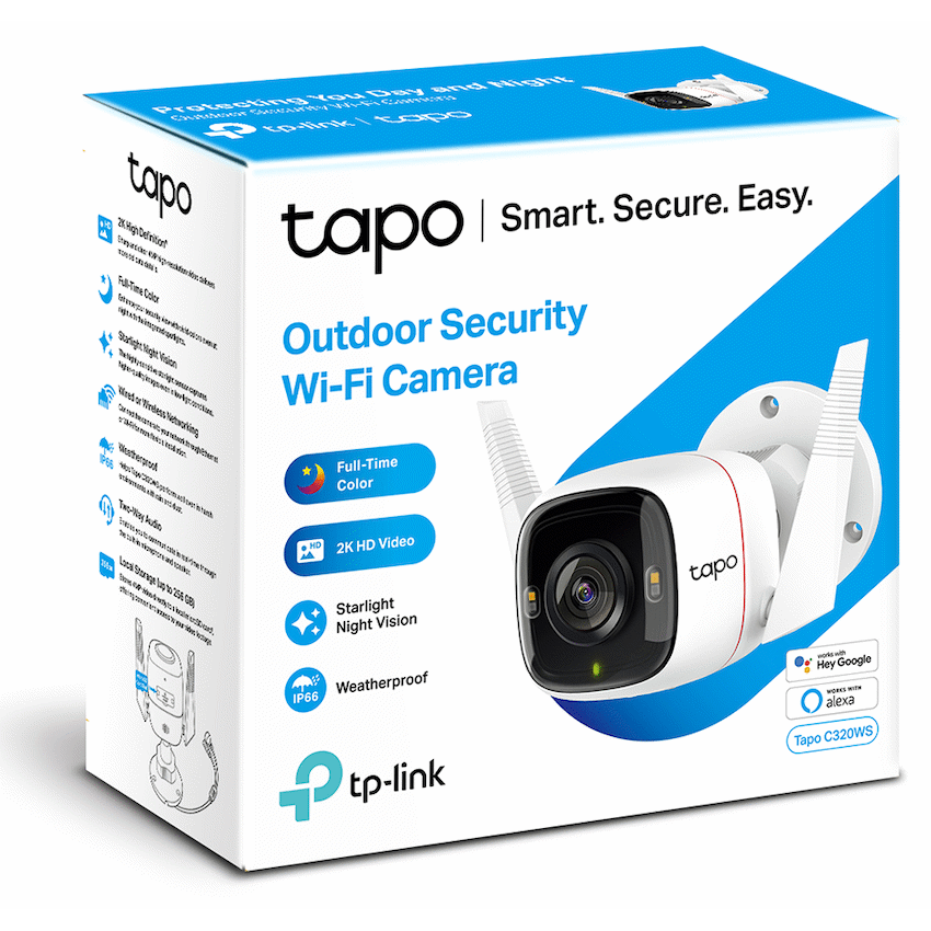 TP-Link Tapo C320WS 2K QHD Outdoor Security Wi-Fi Camera - Image 3