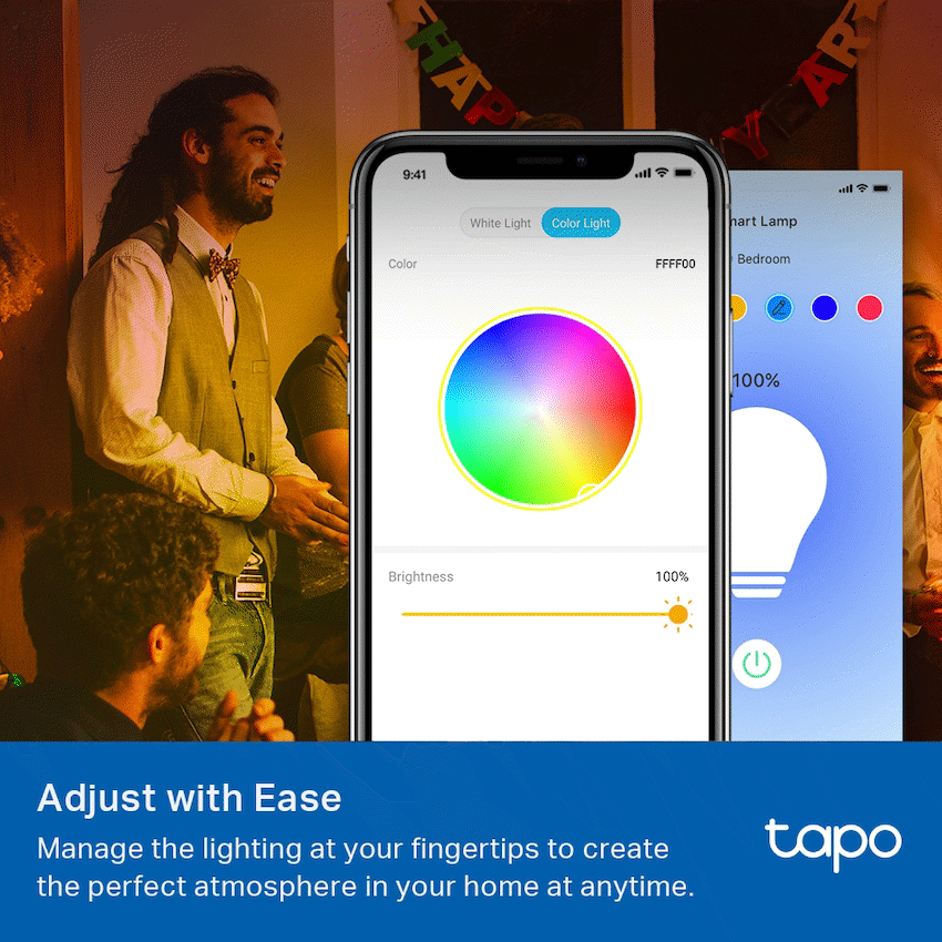 TP-Link Tapo L510E (2-Pack) Smart Wi-Fi Light Bulb - Dimmable - Image 3