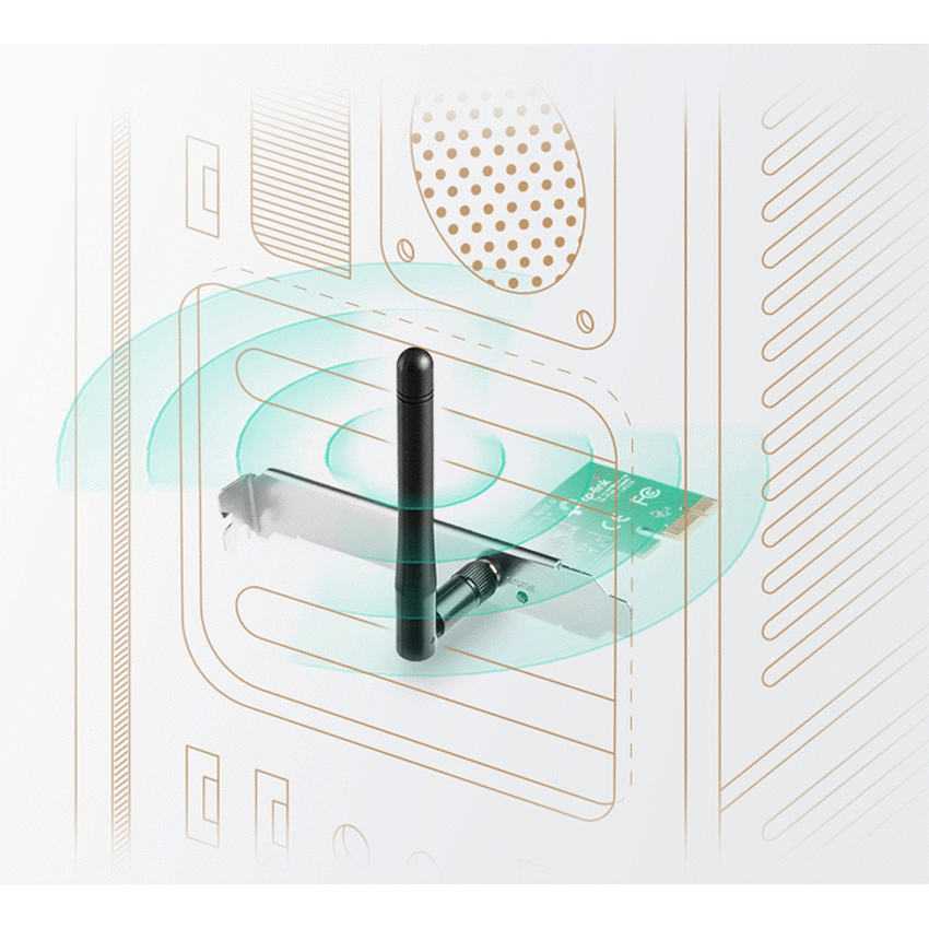 TP-Link TL-WN781ND 150Mbps Wireless N PCI Express Adapter - Image 3