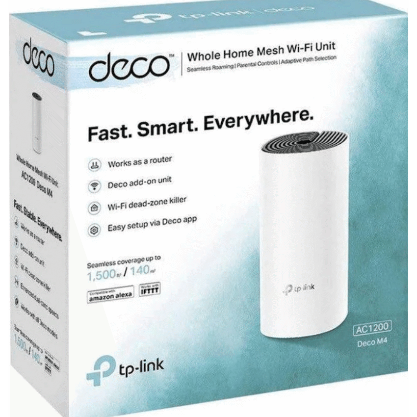 TP-Link Deco M4 (1-Pack) AC1200 Whole-Home Mesh Wi-Fi System - Image 3