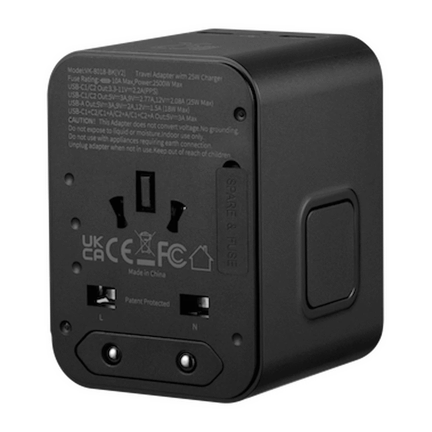 Volkano Worldwide Series Travel Adapter PD 25w + QC - Image 3