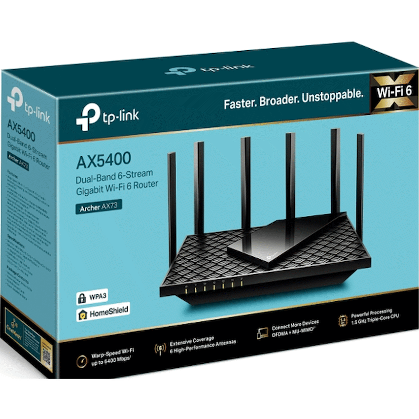 TP-Link Archer AX73 AX5400 Dual-Band Wi-Fi 6 Router - Image 4