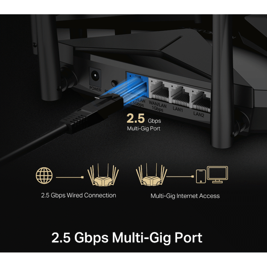 TP-Link Mercusys MR90X AX6000 8-Stream Wi-Fi 6 Router - Image 4
