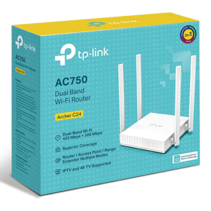TP-Link Archer C24 AC750 Dual-Band Wi-Fi Router - Image 4