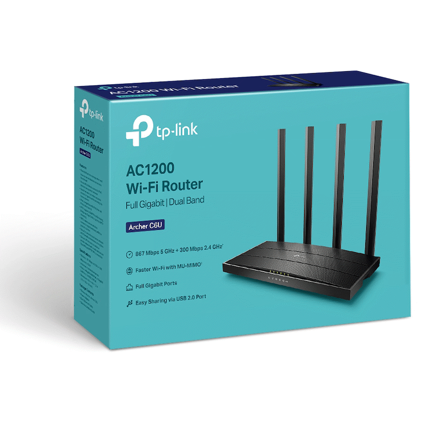 TP-Link Archer C6U AC1200 MU-MIMO Wi-Fi Router - Image 4