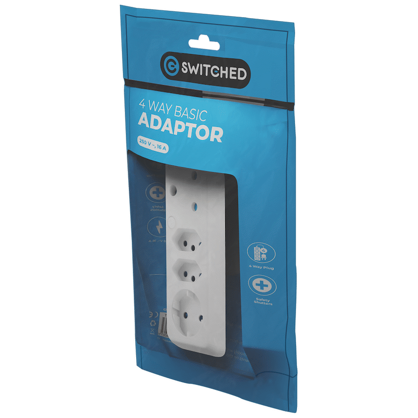 SWITCHED 4 Way Schuko Adaptor - Image 4