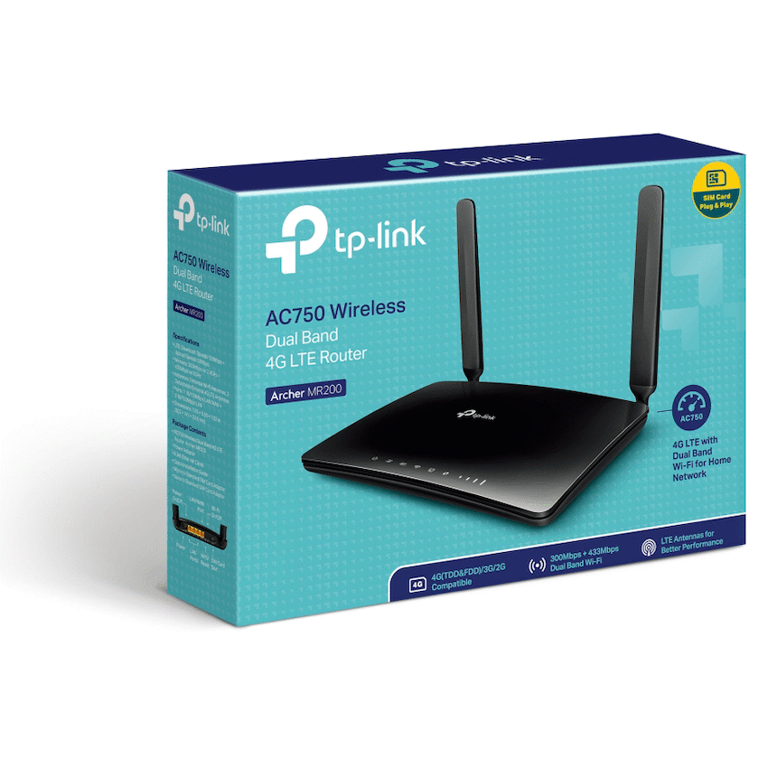 TP-Link Archer MR200 AC750 Wireless Dual Band 4G LTE Router - Image 4