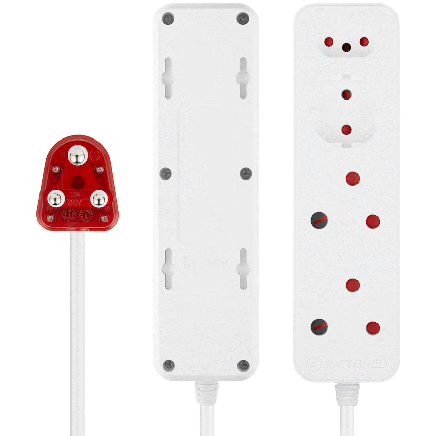 Switched High Surge 4-Way Multiplug 0.5m 1140J - Image 4
