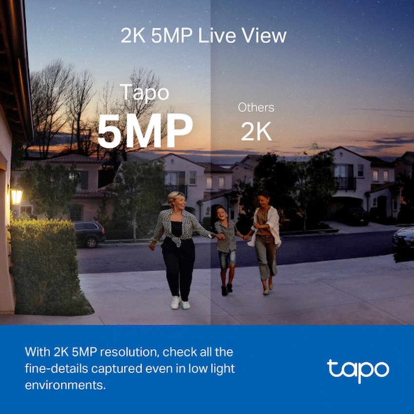 TP-Link Tapo D230S1 5MP 2K Smart Battery Video Doorbell 180 Days - Image 4