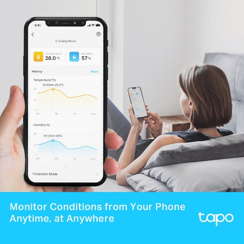 TP-Link Tapo T315 Smart 868mhz Temperature & Humidity Monitor - Image 4