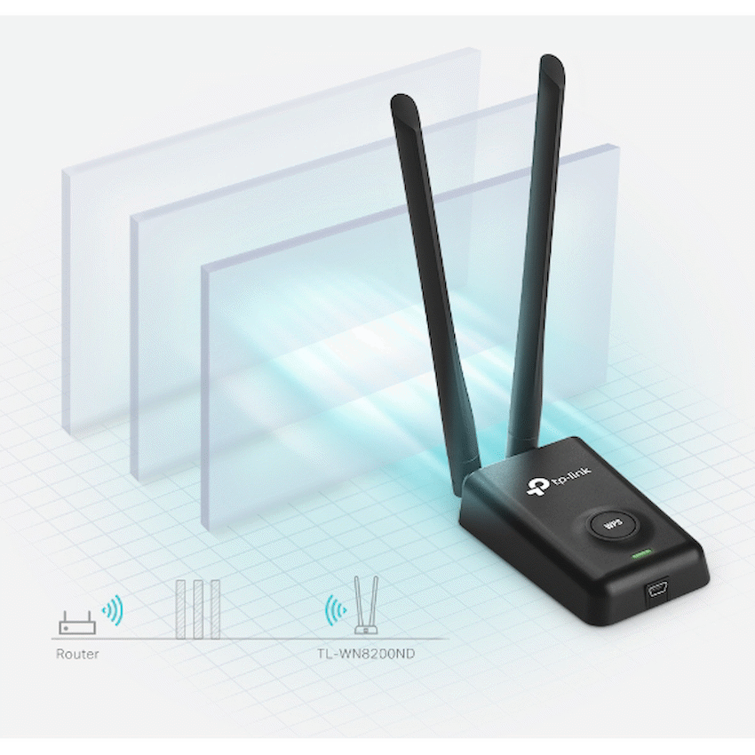 TP-Link TL-WN8200ND 300Mbps High-Power Wireless USB Adapter - Image 4