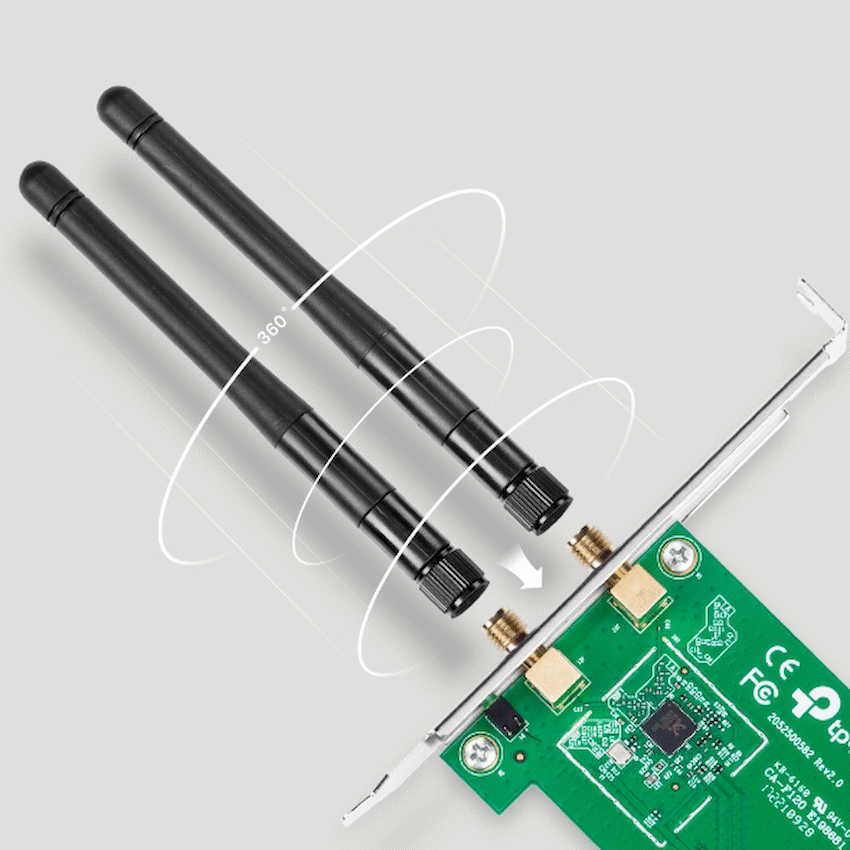 TP-Link TL-WN881ND 300Mbps Wireless N PCI Express Adapter - Image 4