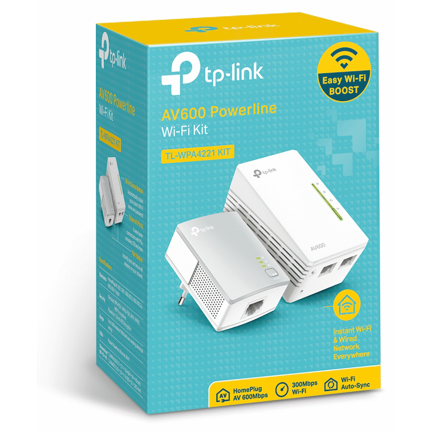 TP-Link TL-WPA4221 KIT AV600 Powerline Wi-Fi Kit - Image 4