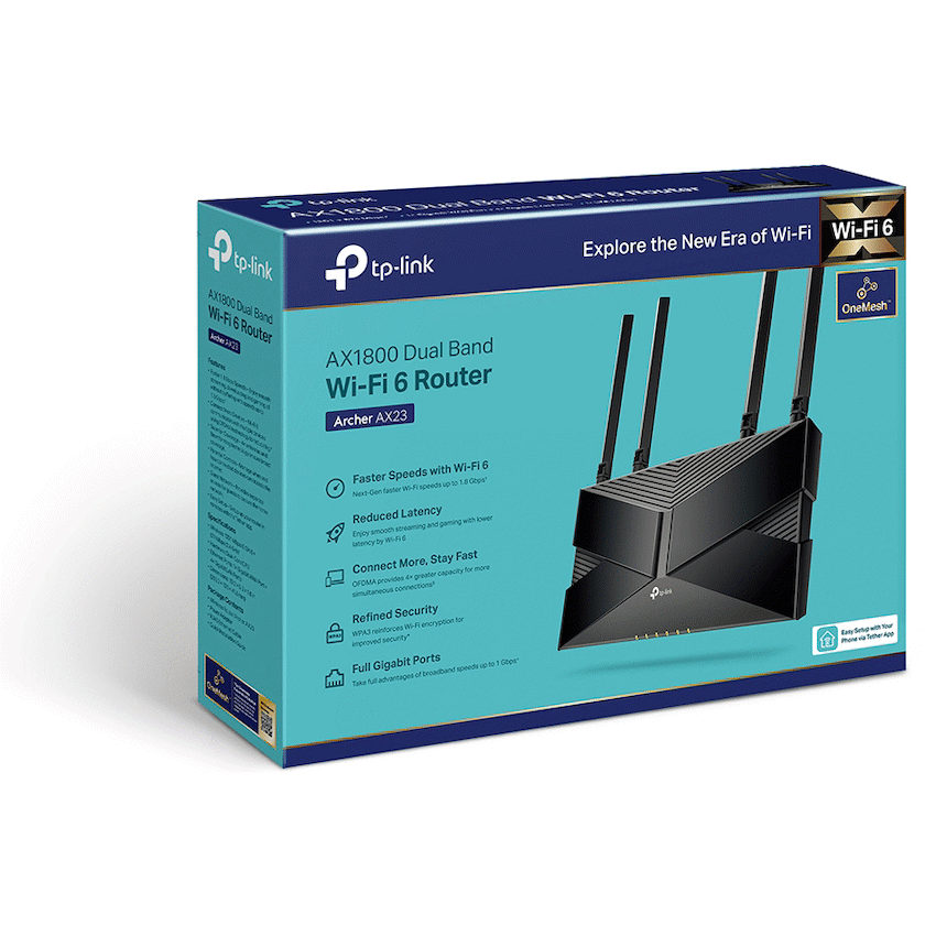 TP-Link Archer AX23 AX1800 Dual-Band Wi-Fi 6 Router - Image 4