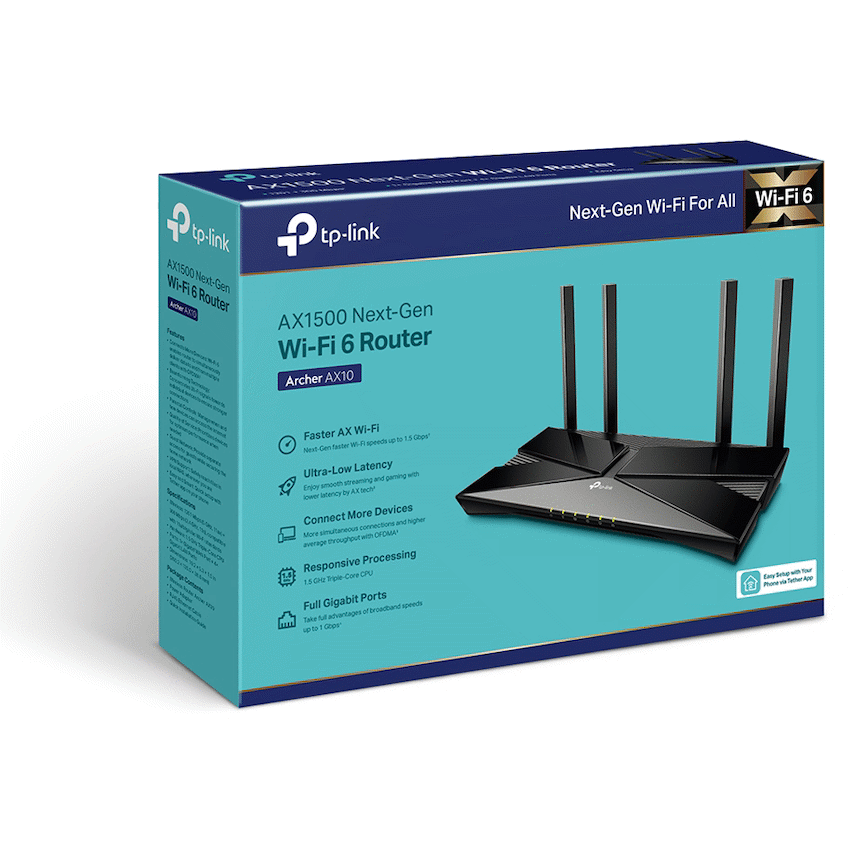 TP-Link Archer AX10 AX1500 Wi-Fi 6 Router - Image 5