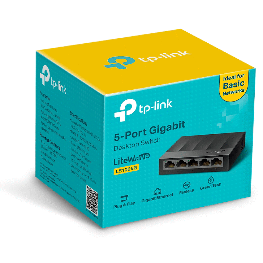 TP-Link LiteWave LS1005G 5-Port Gigabit Desktop Switch - Image 5
