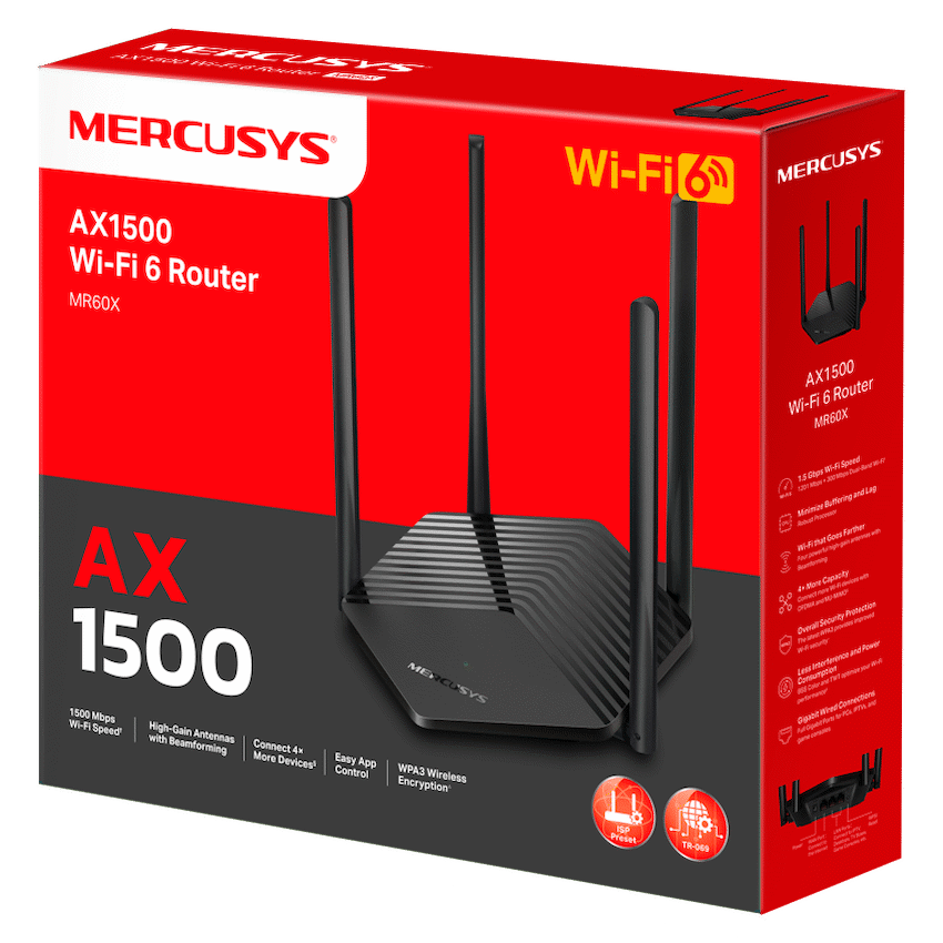 TP-Link Mercusys MR60X AX1500 Wi-Fi 6 Router - Image 5