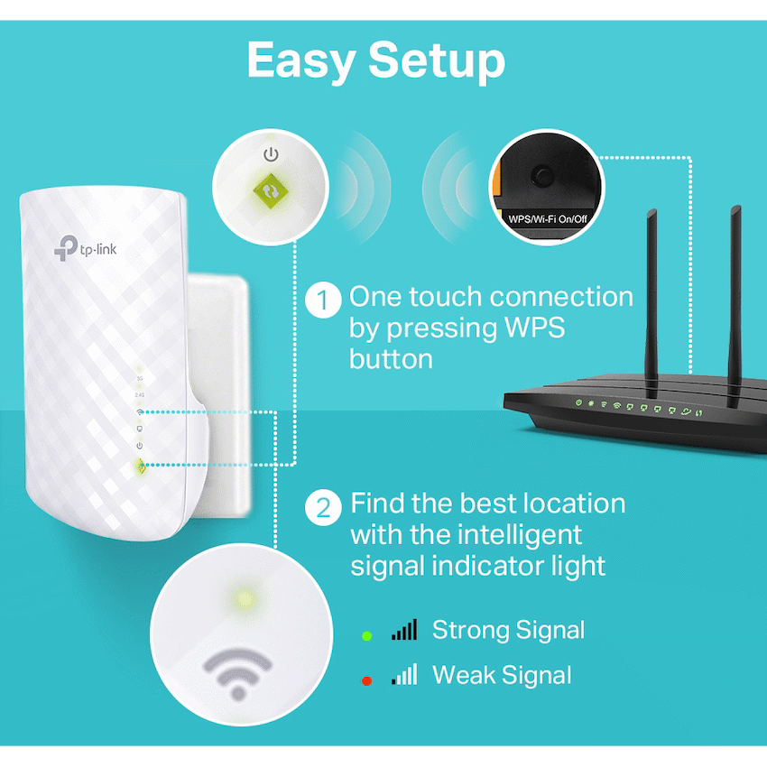 TP-Link RE220 AC750 Wi-Fi Range Extender - Image 5