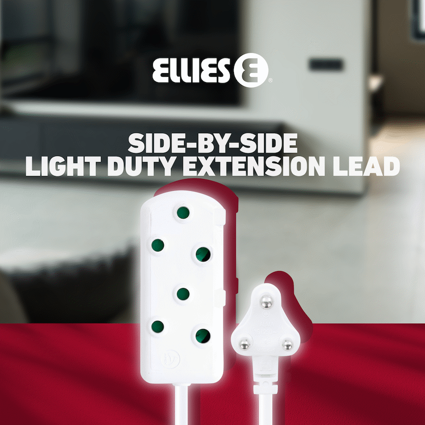 Ellies Side-by-Side Light Duty Extension Lead - 5m - Image 5